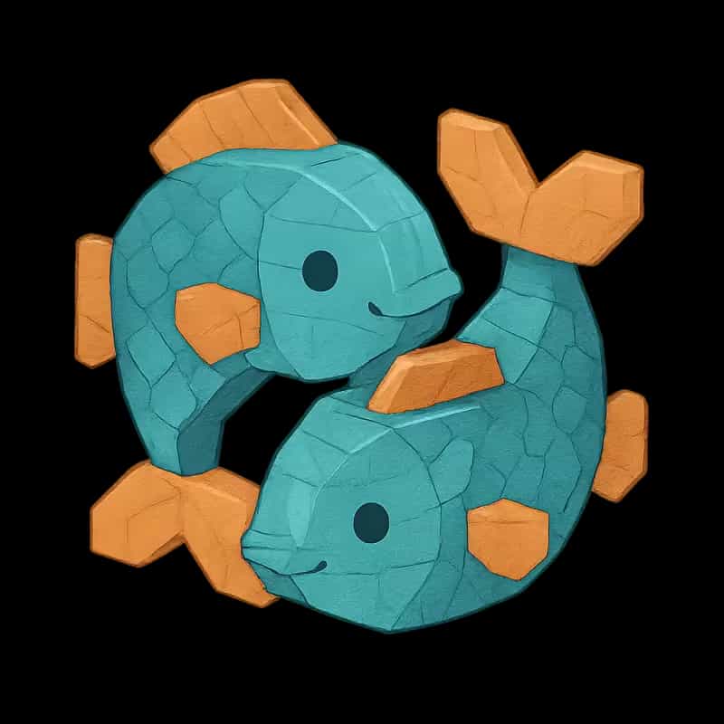 Pisces zodiac symbol